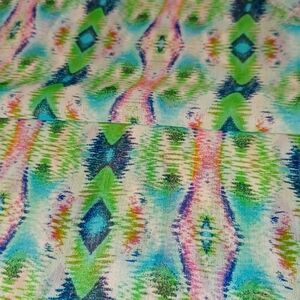 Colourful Sheer Fabric In Green/ Blue/ Pink   6449